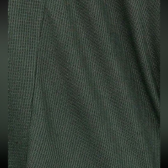 Solid Off Shoulder Loose Fit Waffle Long Sleeve Top - Picture 7 of 8